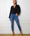 Yüksel Bel Likralı Kot Pantolon (Mavi)
