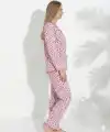 Boyraz 0367 Kadın Raporlu Uzun Kol Pijama Takımı