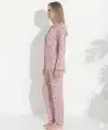 Boyraz 0367 Kadın Raporlu Uzun Kol Pijama Takımı