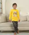 Kapitex 7101 Erkek Çocuk Uzun Kol Pijama Takımı