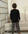 Kapitex 7101 Erkek Çocuk Uzun Kol Pijama Takımı