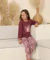 Kapitex 8219 Kız Çocuk Uzun Kol Pijama Takımı