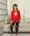 Kapitex 8222 Kız Çocuk Uzun Kol Pijama Takımı