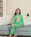 Kapitex 8243 Kız Çocuk Uzun Kol Pijama Takımı