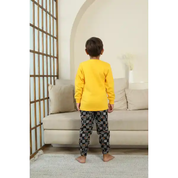 Kapitex 7101 Erkek Çocuk Uzun Kol Pijama Takımı