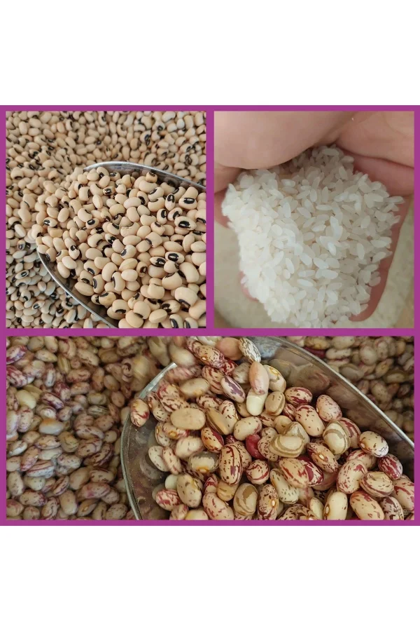 Barbunya 1kg Börülce 1 Kg Pirinç 1 Kg Net 3 Kg