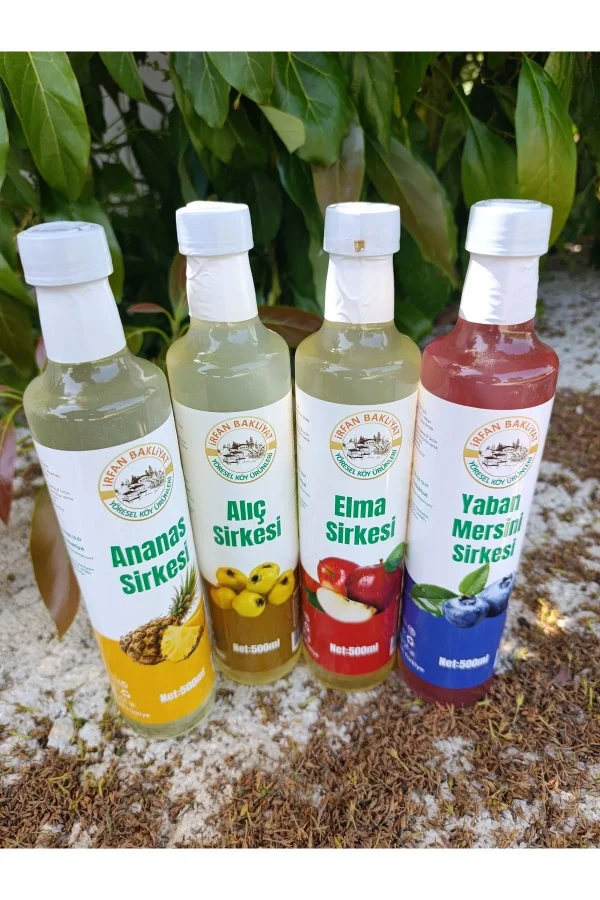 Ananas Sirkesi 500ml,alıç Sirkesi 500ml,elma Sirkesi 500ml,yabanmersini Sirkesi 500ml