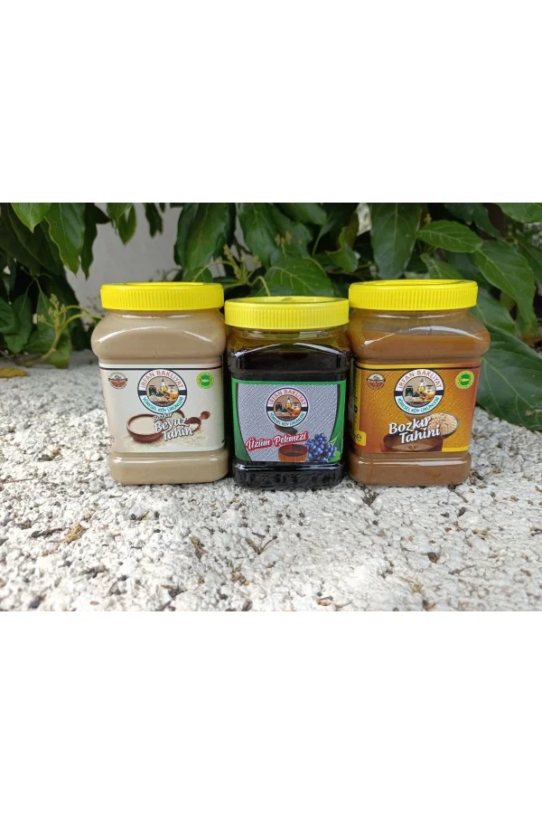 Eko 3 lü paket ( tahin, pekmez,beyaz tahin) 3 kg