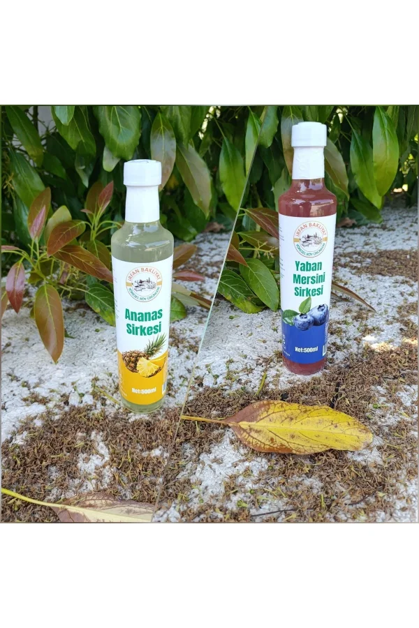 Ananas Sirkesi Yaban Mersini Sirkesi Toplam 1000 ml