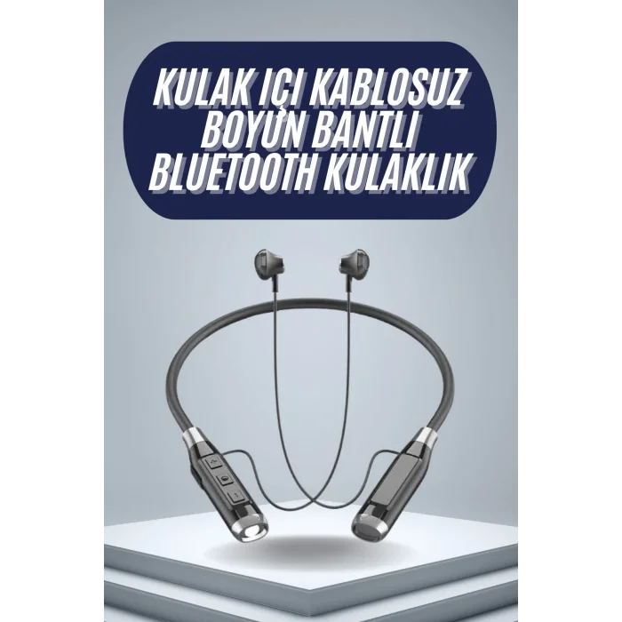 120 Saat Bluetooth Kulaklık Kablolu Boyun Askılı SD Kart Girişli ANC Özellikli