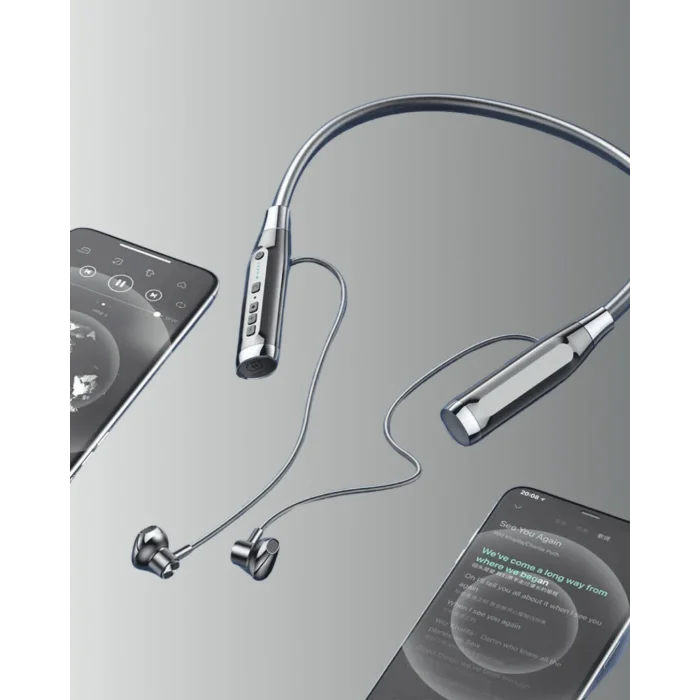 120 Saat Pil Ömrüyle Boyun Askılı Bluetooth Kulaklık – Spor ve Günlük Kullanım İçin