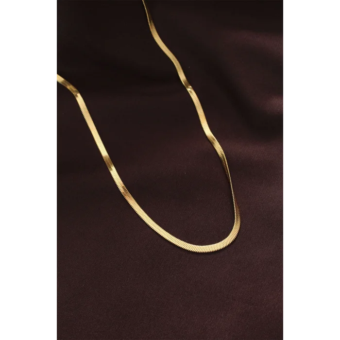 316L Çelik Altın Renk 60 cm İtalyan Zincir Kolye