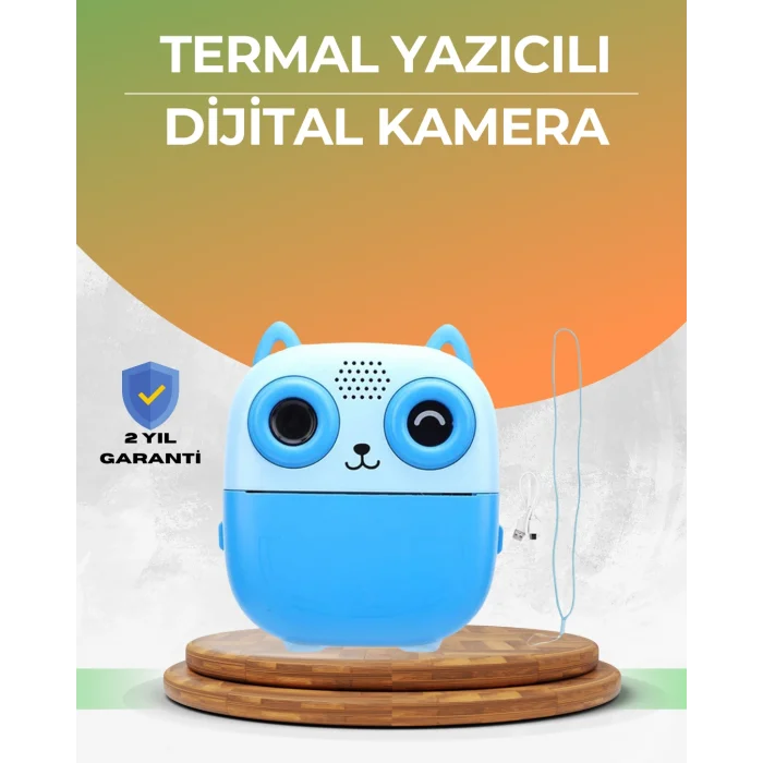 48MP Çocuk Kamera Oyun ve Müzik Destekli Termal Yazıcı