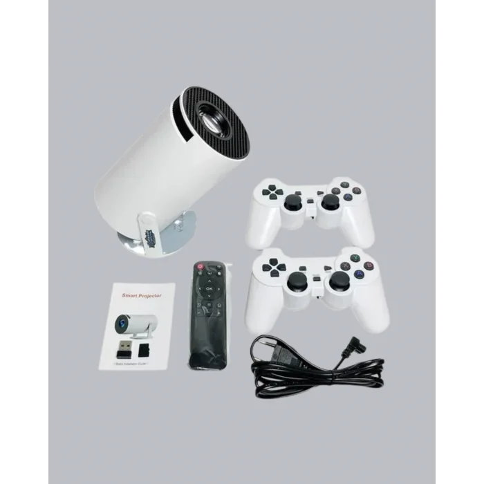 4K Wi-Fi 6 Projeksiyon Cihazı – 10.000+ Oyun Desteği, Kablosuz Bağlantı ve Çoklu Giriş Portları