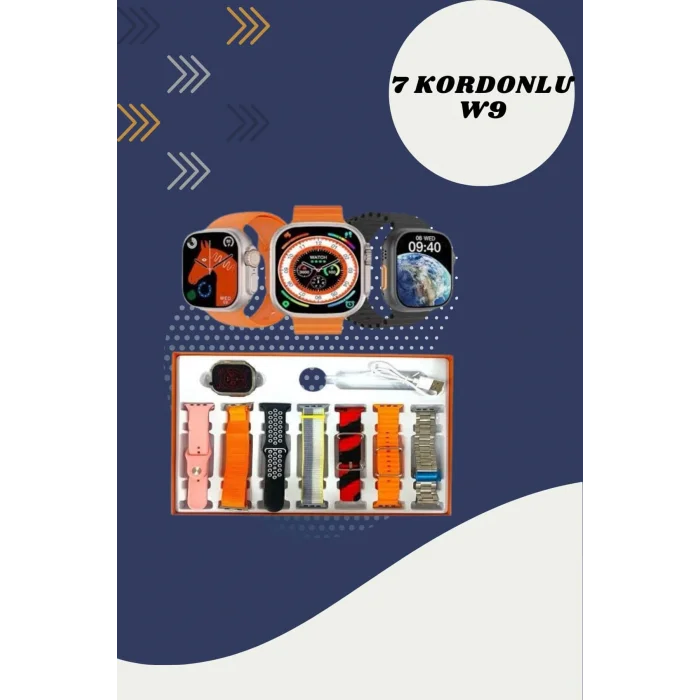 7 Kordonlu Akıllı Saat Ve Oyuncu Kulaklığı Bluetooth Bağlantılı Android ve İOS Uyumlu