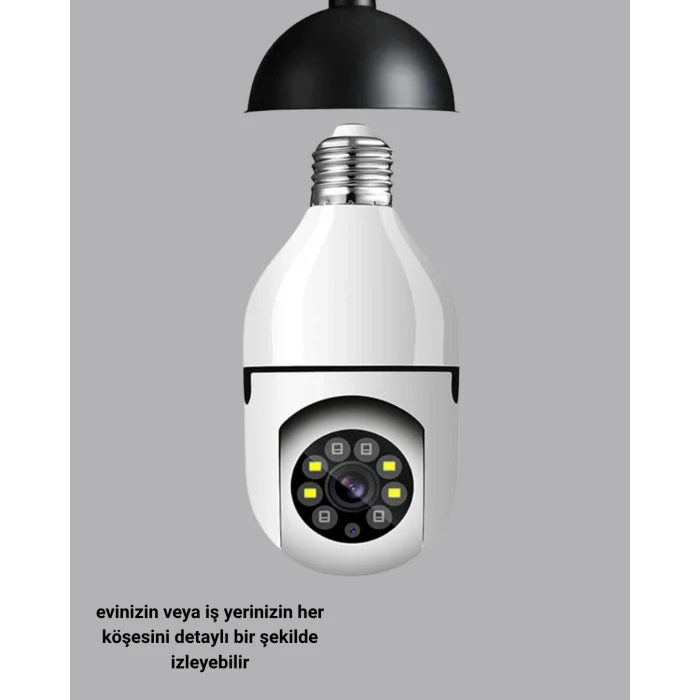 Akıllı Duy Kamera Uzaktan Kontrol ve Geniş Görüş Açılı