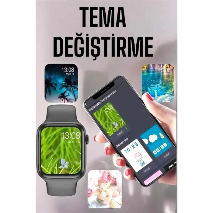 Akıllı Saat Amoled Ekran Yeni Nesil Bluetooth Bağlantılı