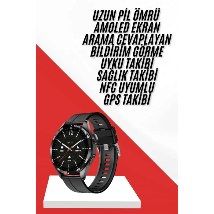 Akıllı Saat Ios Ve Android Tüm Telefonlara Uyumlu Çok Fonksiyonlu Amoled Ekran