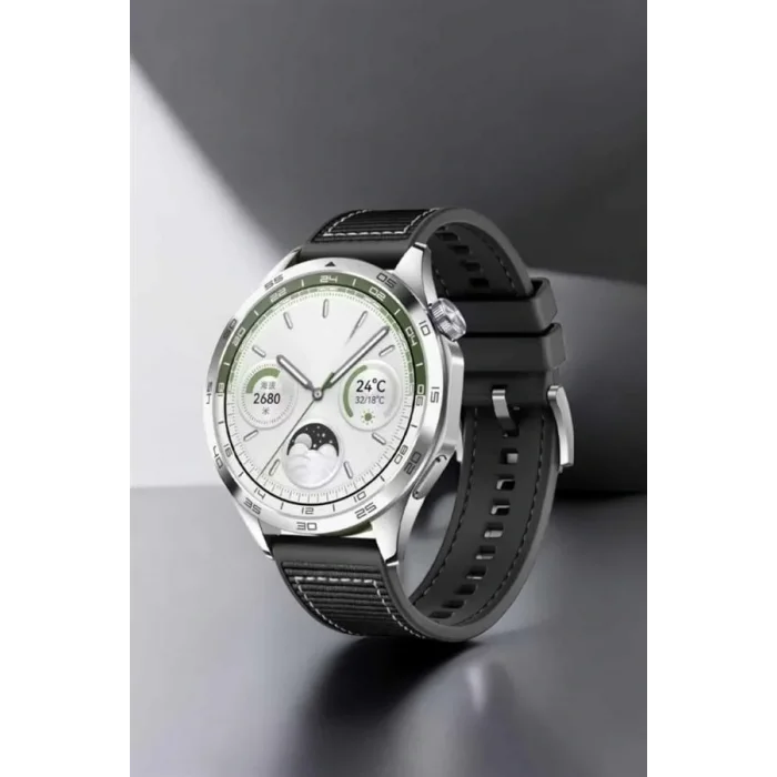 Akıllı Saat Metal Kordonlu GPS ve NFC Uyumlu Arama Cevaplayan