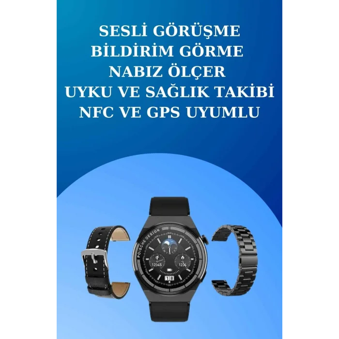 Akıllı Saat ve Kulaklık Seti Dokunmatik Ekran 5.0 Bluetooth Bağlantılı Sesli Görüşme