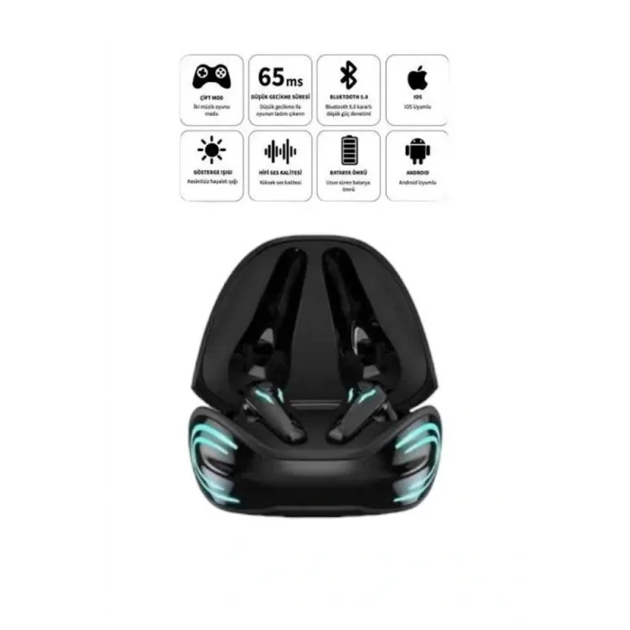 Android ve İOS Uyumlu Bluetooth Kulaklık Gaming Kulaklık Mini