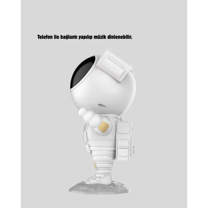Astronot Projeksiyon Lambası Bluetooth Müzikli ve Uzaktan Kumandalı