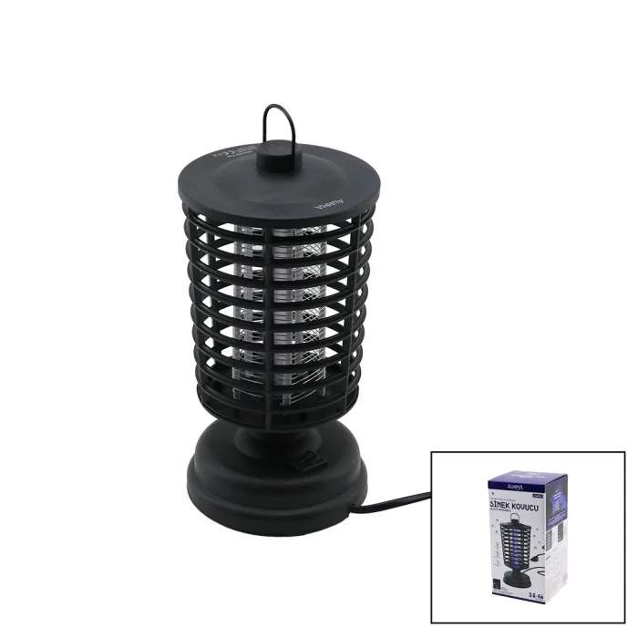 AUHMA MOSQUITO TRAP AQM-02 SİNEK CIZ ÖLDÜRÜCÜ MAKİNE FENER MODELİ MASA ÜSTÜ - ASKI HALKALI 3.6-4W 12X21.5CM (5047)