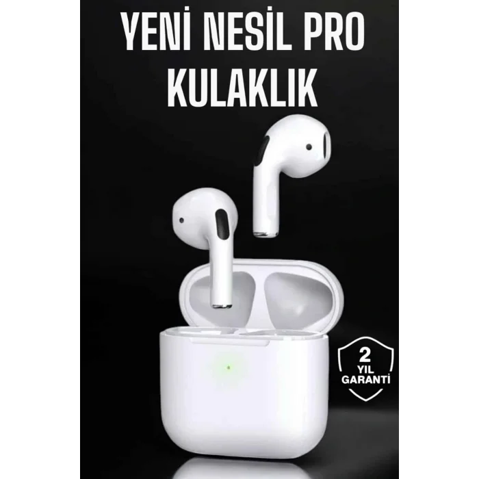 Beyaz Yeni Nesil Pro Bluetooth Kulaklık Yüksek Ses Kaliteli ANC Özelliği