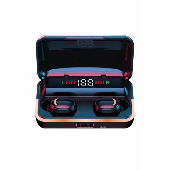 Bluetooth Kulaklık Dijital Şarj Göstergeli Powerbankli Bass Özellikli Kablosuz Kulakiçi 5.1 Mikrofonlu