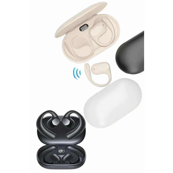 Bluetooth Kulaklık Küpeli Uzun Pil Ömrü Yüksek Ses Kaliteli Dijital Göstergeli