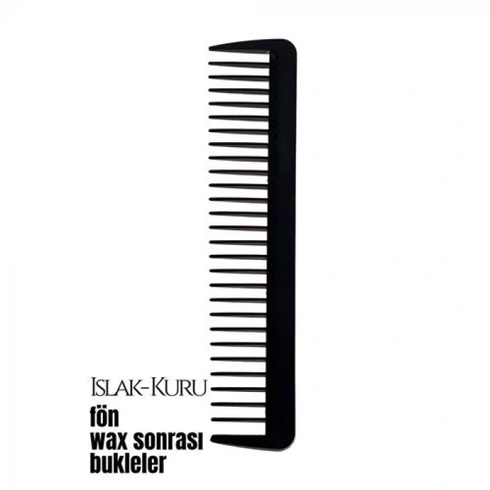 Bukleli Saç Fön Wax Sonrası Tarak Karbon Nano Absolute Professional