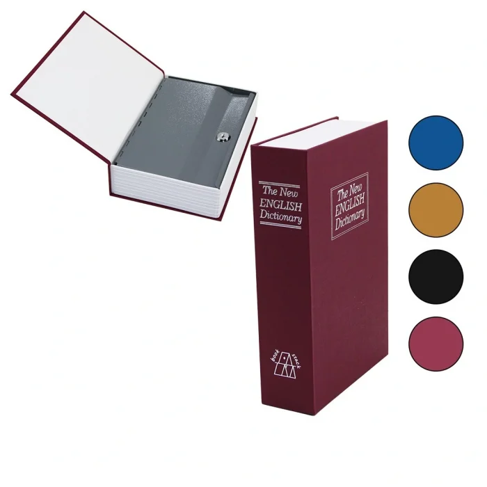 BÜYÜK=240X155X55MM KİTAP MODELİ KİLİTLİ KASA - KUMBARA (5047)