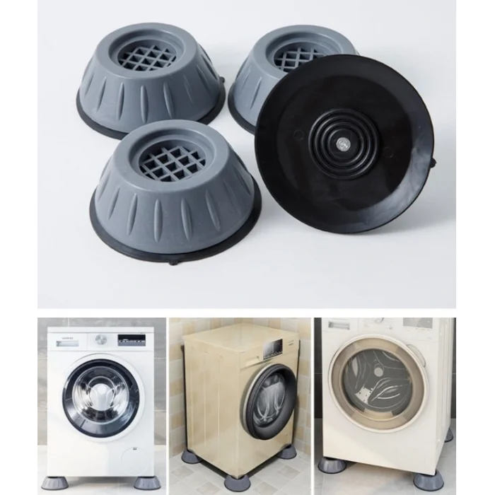 Çamaşır Makinesi Titreşim Engelleyici Stoper GRİ 4 lü Set (5047)