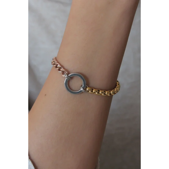 Çelik Mix Renk Kadın Bileklik