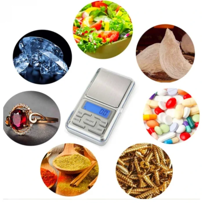 Dijital Hassas Elektronik Cep Terazi Tartı 500 Gr 0.01 Gr Hassasiyet (5047)