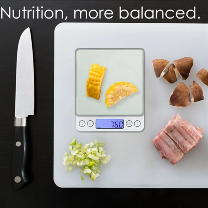 Dijital Hassas Mutfak Terazisi Hassas Tartı 2000 Gr./0.1 Gr. Hassasiyet (5047)