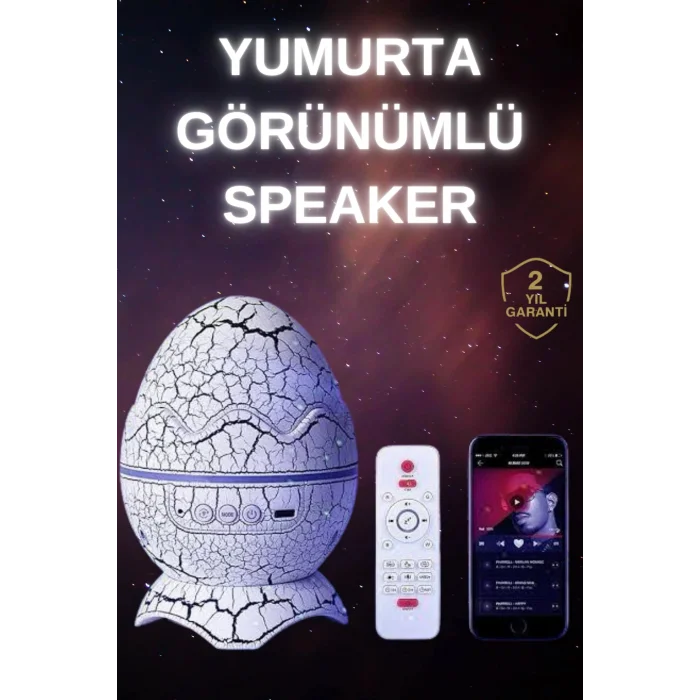 Dinozor Speaker Renk Değiştirme Projeksiyon Modu Bluetooth Hoparlör Gece Lambası