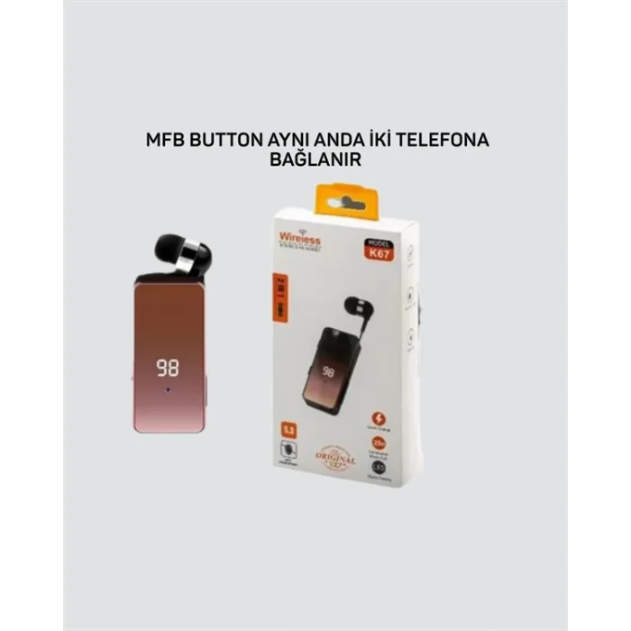 İki Telefona Aynı Anda Bağlanan Bluetooth 5.3 Klipsli Kulaklık – MFB Çok Noktalı Bağlantı