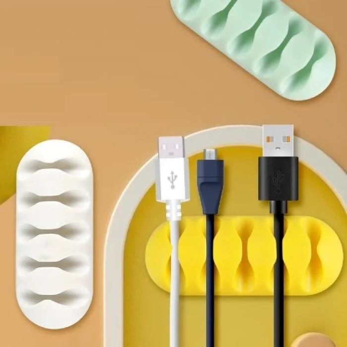 Kablo Tutucu 5 Kanallı 3lü Siyah (5047)