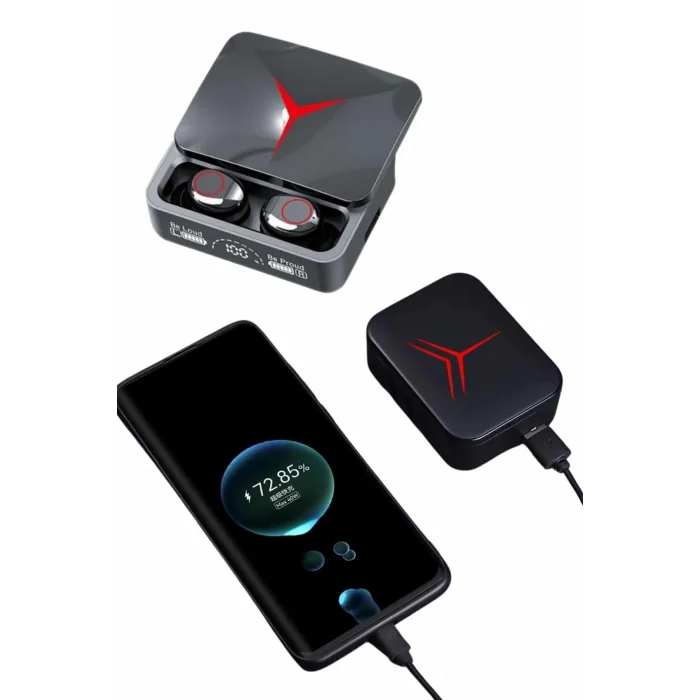 Kablosuz Bluetooth Kulaklık Powerbank Özellikli Göstergeli Hd Mikrofon