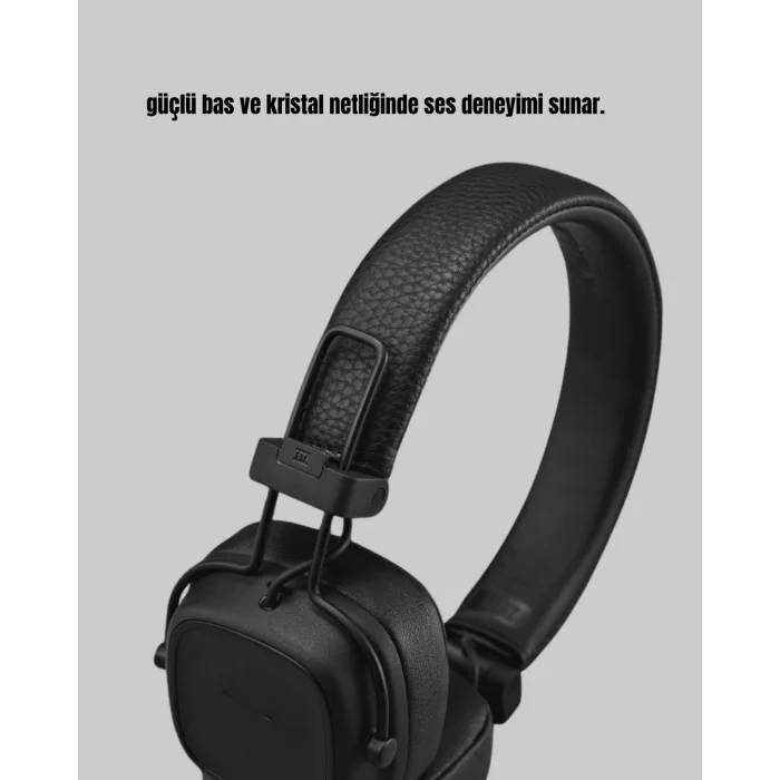 Kablosuz Kulak Üstü Bluetooth Kulaklık Güçlü Bas ve Katlanabilir Tasarım