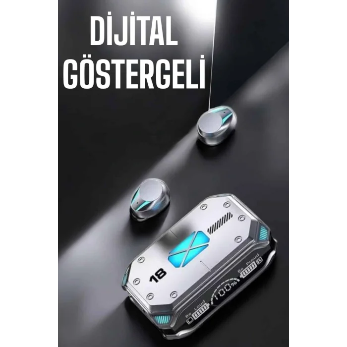 Kablosuz Powerbankli Oyuncu Kulaklığı Gürültü Önleyici