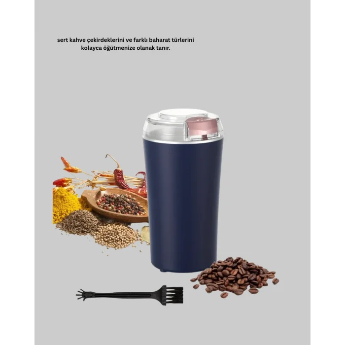 Kahve ve Baharat Öğütücü Otomatik Mekanizmalı Dayanıklı Çelik