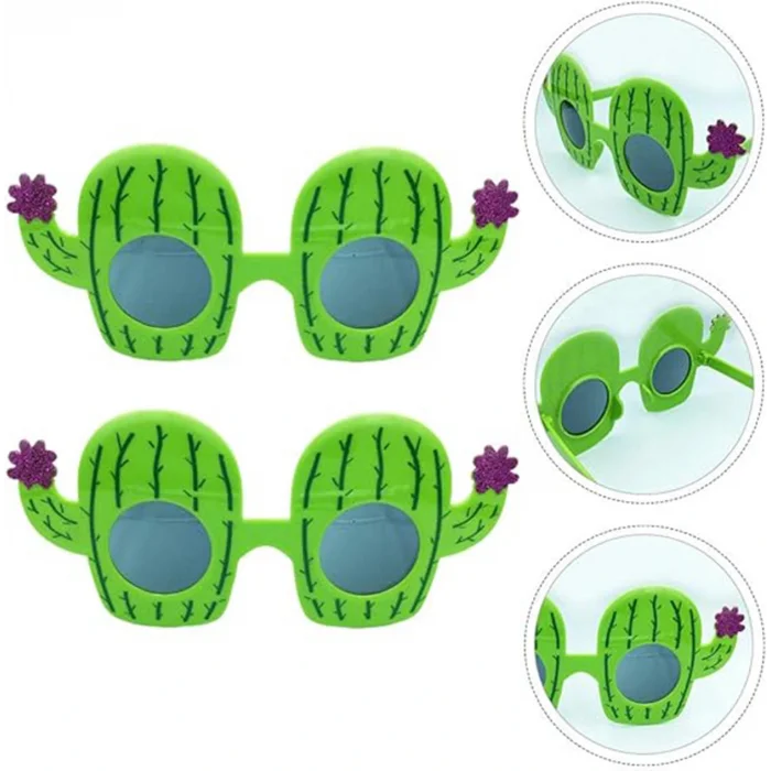 Kaktüs Temalı Hawaii Yaz Partisi Gözlüğü 8.5x18.5 cm (5047)
