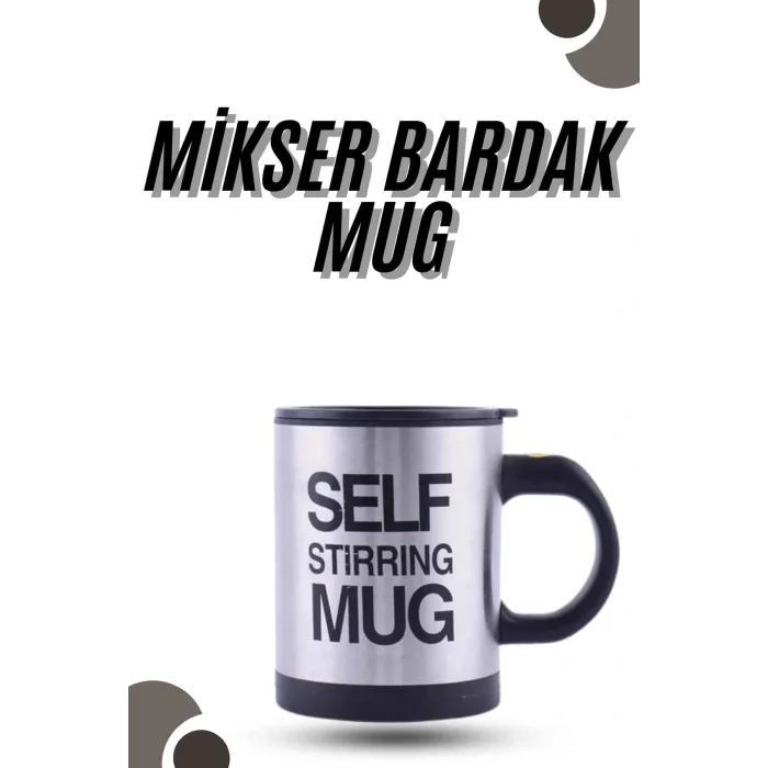 Karıştırıcı Özellikli Mikser Kupa Bardak Kompakt Taşınabilir Mug