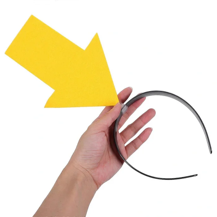 Kişiselleştirilebilir Ok Taç – Üzerine Yazı Yazılabilen Parti Tacı Sarı Renk (5047)