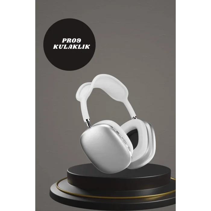 Kulak Üstü P9 Kablosuz Bluetooth Kulaklık ve 7 Kordonlu Akıllı Saat