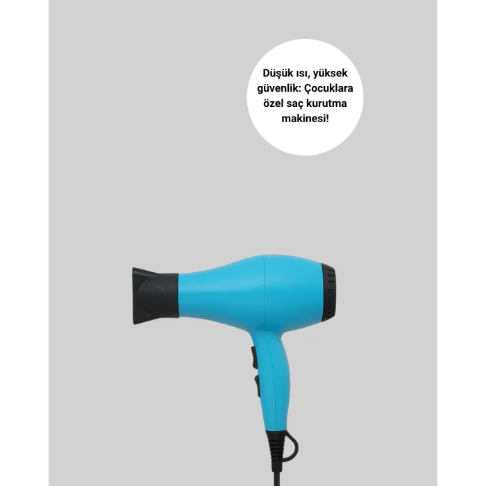Mini Saç Kurutma Makinesi – Sessiz, Güvenli ve Hafif – Çocuklar İçin Özel Tasarım