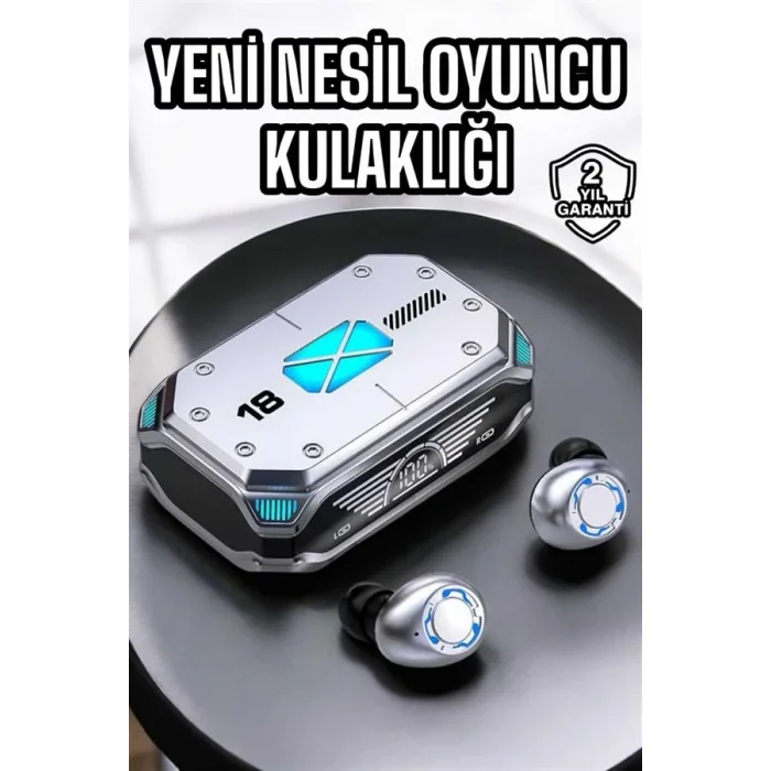 Oyuncu Kulaklığı Yeni Nesil Kablosuz Uzun Pil Ömrü Bluetooth Kulaklık