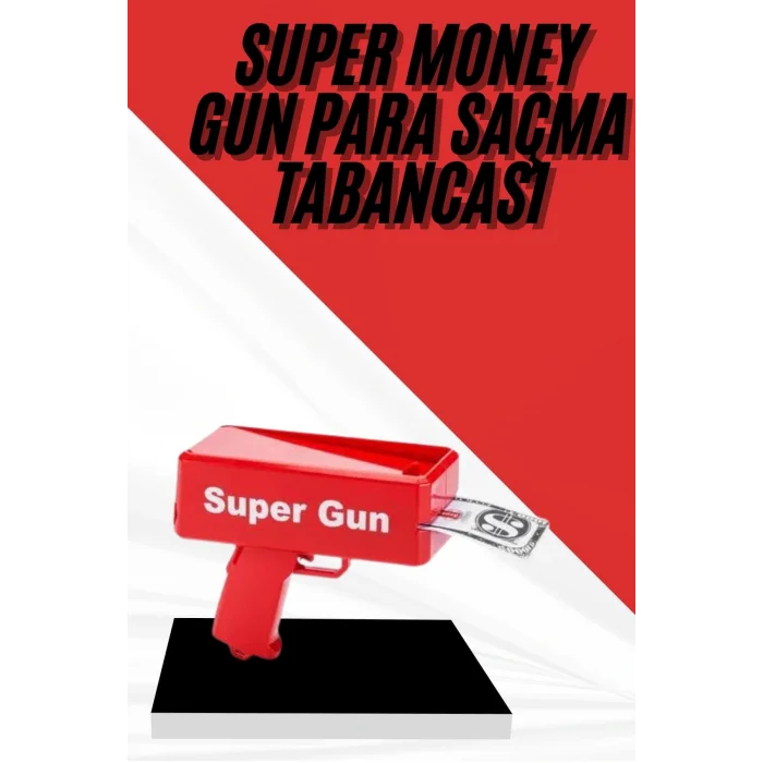 Para Dolar Atma Makinası Super Money Gun Para Saçma Fırlatma Tabancası